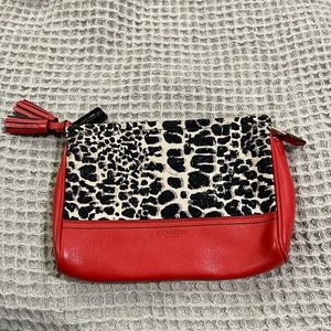 Coach Animal Print zipper pouch